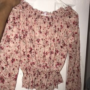 floral off the shoulder